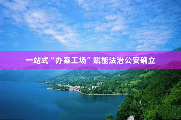 一站式“办案工场”赋能法治公安确立