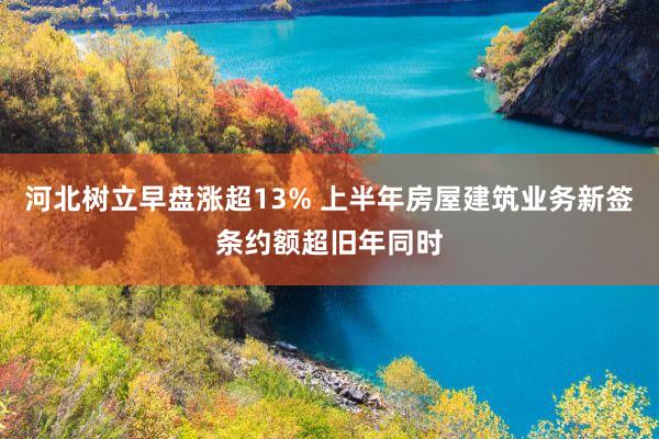 河北树立早盘涨超13% 上半年房屋建筑业务新签条约额超旧年同时